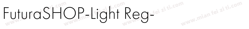 FuturaSHOP-Light Reg字体转换